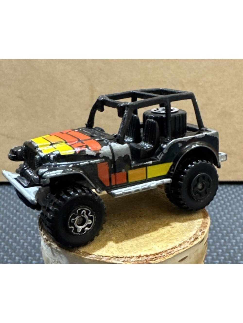 1983 Matchbox Jeep 4X4 MB-37 Macau (Wrangler CJ-7 Renegade Black 1/64)